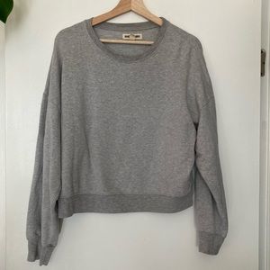 Madewell Rivet & Thread grey sweathshirt extremely soft size Large